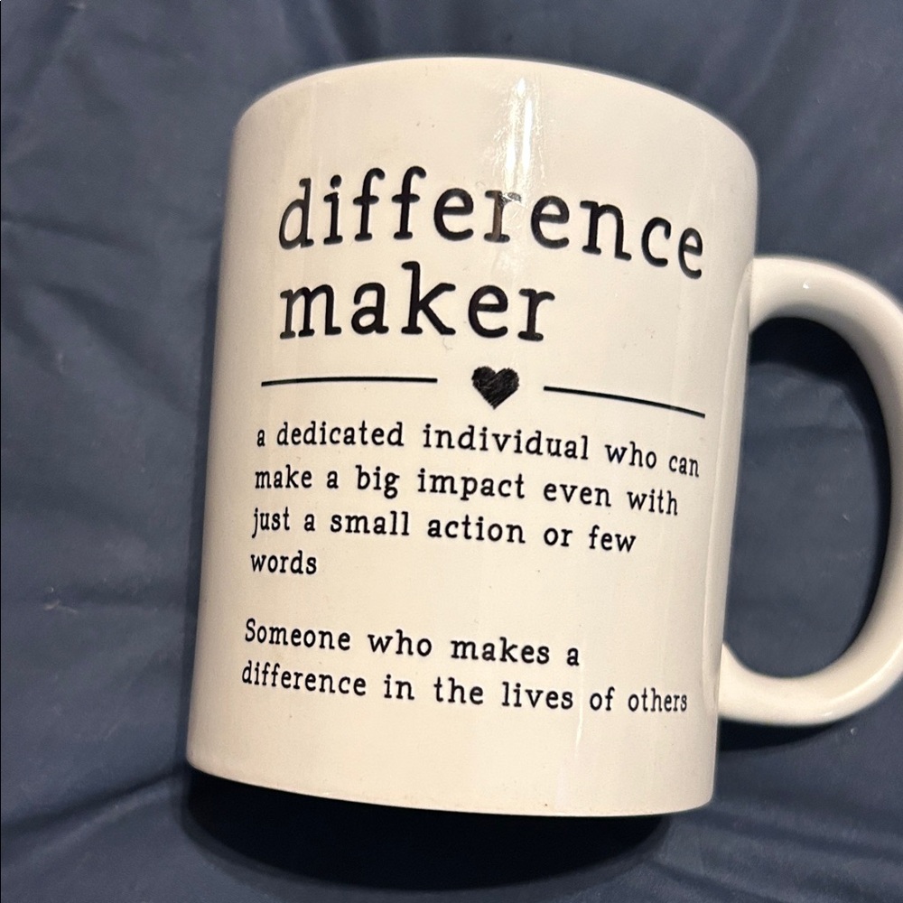 Difference Maker White Mug